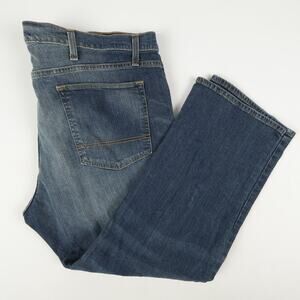 Foundry Supply Co Flex Denim Mens 46x29 Straight Leg Blue Jeans